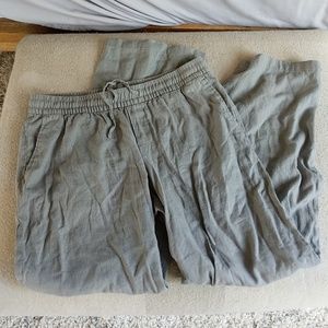 Drawstring linen pants